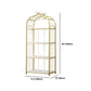 Estantería de estantería moderna de oro Etagere Metal Open Bookcase para sala de estar
