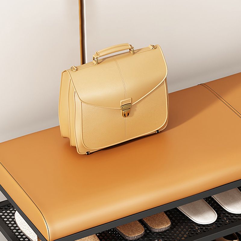 Modern Cushioned Seating Bench Rectangle Shoe Storage Entryway Bench Clearhalo 'Benches' 'Chairs & Seating' 'furn' 'furn_benches' 'Furniture' 'Living Room Furniture' 1200x1200_90210afe-20b1-4975-988c-2a0e74ec839c