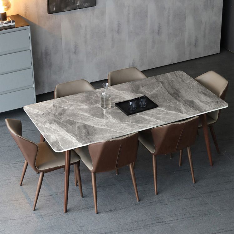 Sintered Stone Top Dining Table for Restaurant Industrial Kitchen Table with 4 Legs Clearhalo ' dining_table' 'Dining Tables & Seating' 'Dining Tables' 'furn' 'furn_dining_table' 'Furniture' 'furniture_dining_table' 'Kitchen & Dining Furniture' 'kitchen&dining_furn' 'kitchen' 'kitchen_dining_table' 1200x1200_90219fb6-afe4-4c6e-8888-898f243a9576
