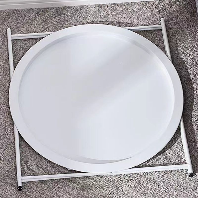 Mid-Century Cross Legs Side Table Metal Round Side End Table Clearhalo 'Coffee & Accent Tables' 'End & Side Tables' 'end_side_tables' 'furn' 'furn_end_side_tables' 'Furniture' 'Living Room Furniture' 1200x1200_9021c94f-7d1e-41f0-b6f8-5fa213868fb4