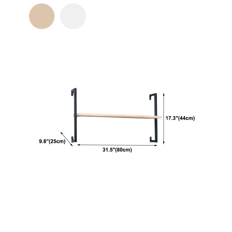 Libreria in metallo galleggiante in metallo galleggiante a muro di lusso leggero