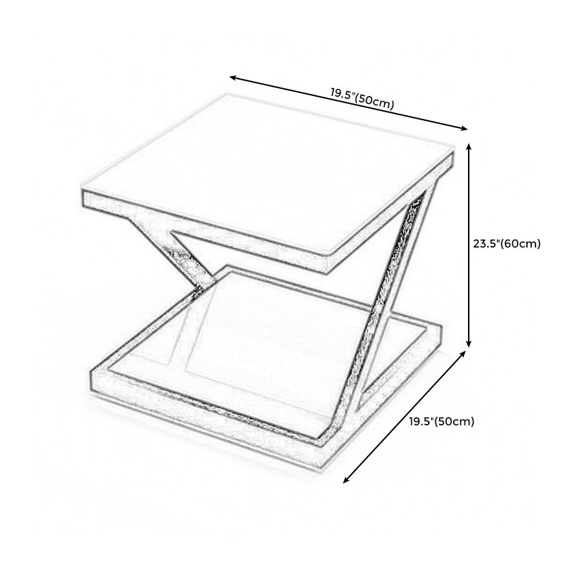 Tavolo da tavolo da tavola per fine astratto contemporaneo con spazio per la camera da letto