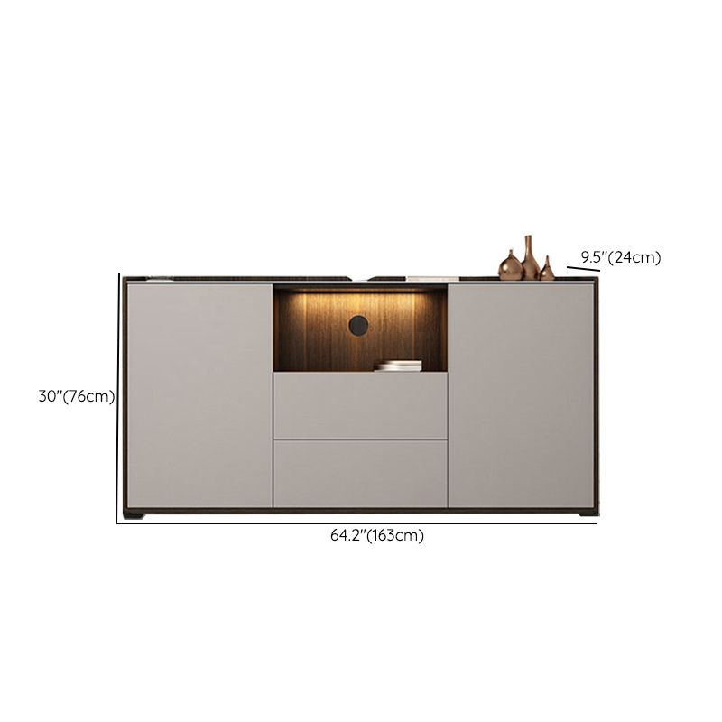 Contemporary Faux Wood TV Stand 2 Drawers and 2 Doors TV Cabinet Clearhalo 'furn' 'furn_tv_stands_entertainment_centers' 'Furniture' 'Living Room Furniture' 'TV Stands & Entertainment Centers' 'TV Stands & Media Storage Furniture' 'tv_stands_entertainment_centers' 1200x1200_9025ae5b-a517-4cfb-a0fd-9065cbe0bf54