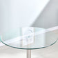 Round GlassTransparent Dining Table Simplicity Pedestal Table for Dining Room Clearhalo ' dining_table' 'Dining Tables & Seating' 'Dining Tables' 'furn' 'furn_dining_table' 'Furniture' 'furniture_dining_table' 'Kitchen & Dining Furniture' 'kitchen&dining_furn' 'kitchen' 'kitchen_dining_table' 1200x1200_9027047b-7419-4fea-9a18-c4ca948afc18