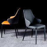 Modern Design Arm Solid Back Dining Chairs Leather Dining Chairs for Home Use Clearhalo ' kitchen&dining_furn' 'Dining Chairs' 'Dining Tables & Seating' 'dining_chair' 'furn' 'furn_dining_chair' 'Furniture' 'furniture_dining_chair' 'Kitchen & Dining Furniture' 'kitchen' 1200x1200_902722b5-7f75-4056-a08c-679efd33f4bc