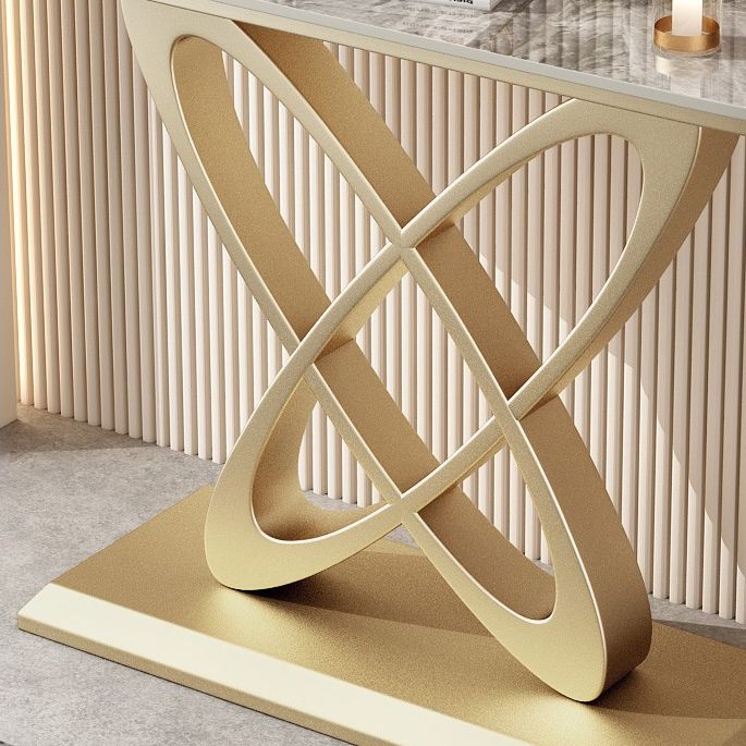 Tavolo console in pietra glam in ferro graffio di divano console resistente alla sala