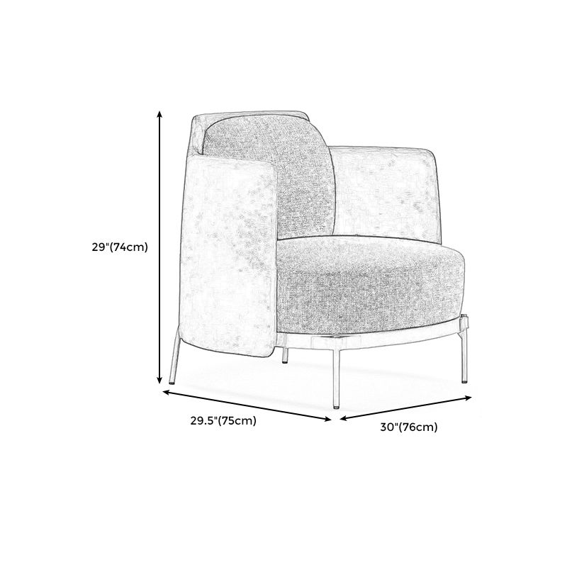 Vatstoel 29,92 "L x 29.52" W x 29.13 "H Arms Inbegrepen vat accentstoel