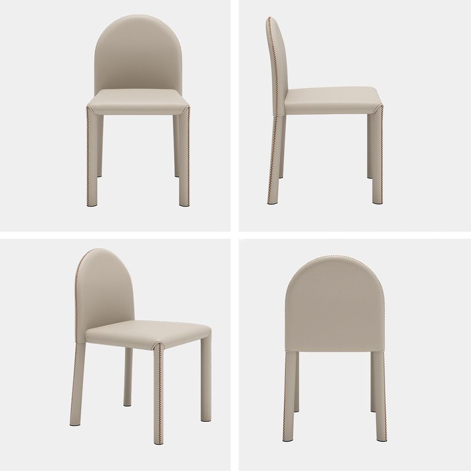Contemporary Style Dining Chair Kitchen Armless Side Chair with Metal Legs Clearhalo ' kitchen&dining_furn' 'Dining Chairs' 'Dining Tables & Seating' 'dining_chair' 'furn' 'furn_dining_chair' 'Furniture' 'furniture_dining_chair' 'Kitchen & Dining Furniture' 'kitchen' 1200x1200_9029b962-da9a-46e3-b3a1-7c5fc414ea3d