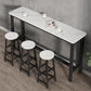Rectangle Counter Height Pub Set 1/3/4/5/6/7 Pcs Iron Frame Bar Table and Stools Clearhalo 'Bar Furniture' 'furn' 'furn_home_bar_bar_sets' 'Furniture' 'Home Bars & Bar Sets' 'home_bar_bar_sets' 'Kitchen & Dining Furniture' 1200x1200_902cf1fc-e455-4268-bb81-15f55c6b4e28