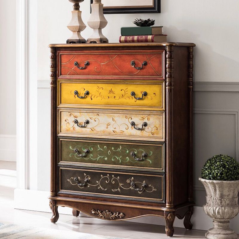 Industrial Chest with Drawers and Cabriole Legs in Distressed Wood Clearhalo 'Cabinets & Chests' 'cabinets_chests' 'furn' 'furn_cabinets_chests' 'Furniture' 'Living Room Furniture' 1200x1200_902d905e-5595-422f-a155-13422c91eaf3