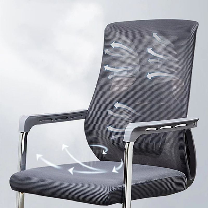 Modern Fixed Arms Office Chair No Distressing Ergonomic Desk Chair without Wheels Clearhalo 'furn' 'furn_office_chair' 'Furniture' 'Office Chairs' 'Office Furniture' 'office_chair' 1200x1200_902dc989-45ee-41d4-be3c-f704a90f6944