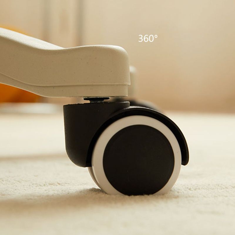 車輪付きのモダンアームレスタスクチェア人間工学的オフィスチェア（枕は含まれていません）