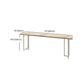 Modern Bistro Bar Table Rectangle Wood Double Pedestal Bar Table Clearhalo 'Bar Furniture' 'Bar Tables' 'bar_tables' 'furn' 'furn_bar_tables' 'Furniture' 'Kitchen & Dining Furniture' 1200x1200_902e8862-d3c3-474f-b611-78d7ff032fda