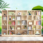 Scandinavian Pine Wood Standard Bookshelf Closed Back Vertical Bookshelf Clearhalo 'Bookcases' 'Furniture' 'furniture_bookcases' 'Office Furniture' 1200x1200_902e9cf4-547d-414f-b351-26cb1d010d62