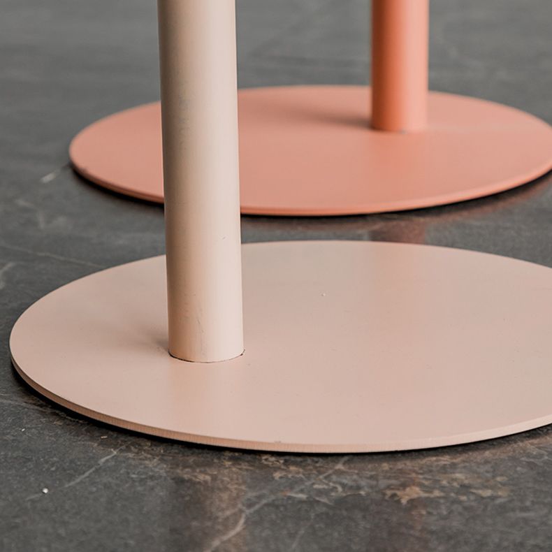 Mesa final geométrica de metal de mediados de siglo Mesa auxiliar de 20 "de altura C de altura