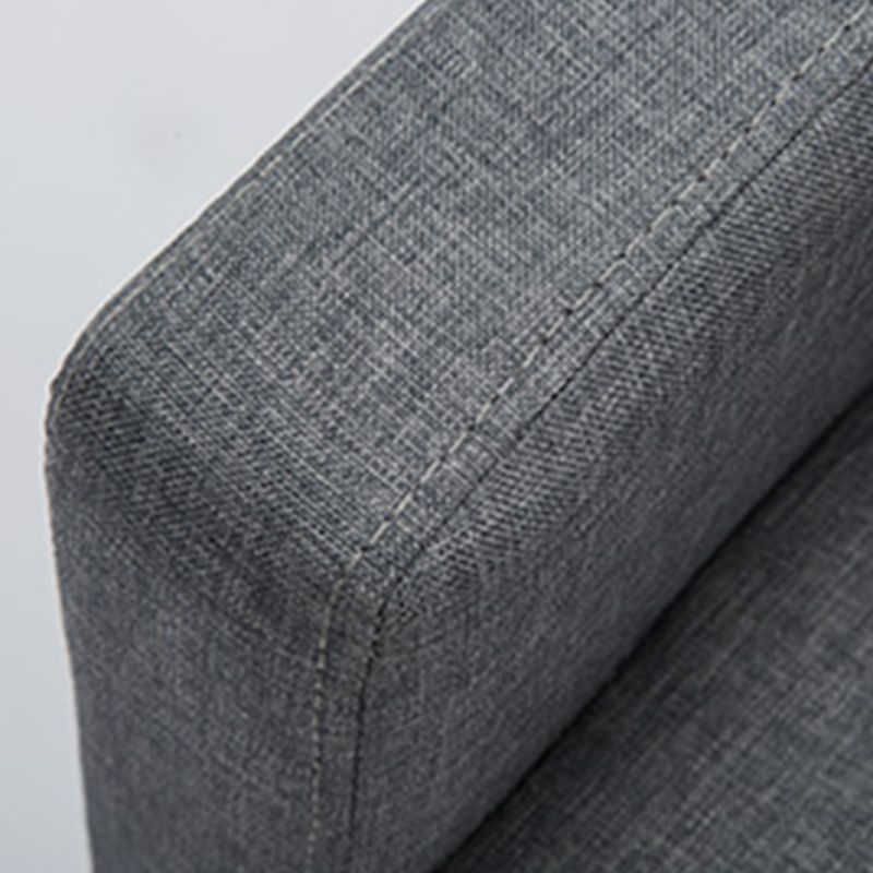 Cuero y ropa de cama Estándar, sofá de brazo cuadrado apretado