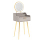 Glam Wooden Make-up Vanity With Drawer in White/grey for Bedroom