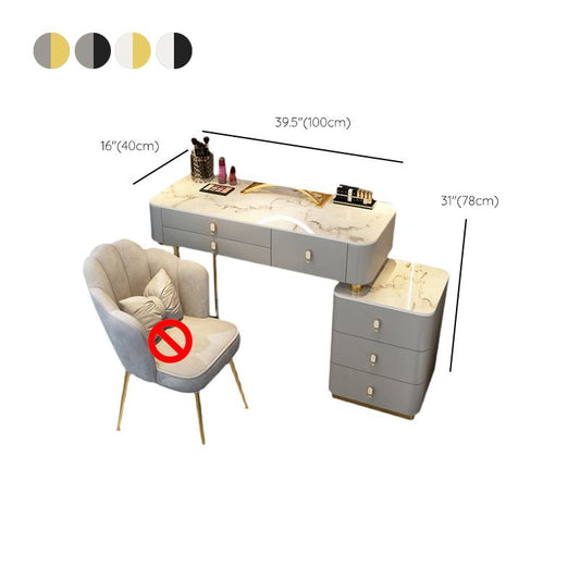 Tavolino glam per vanità da letto da letto con cassetto