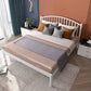 Queen Size Contemporary Metal Bed,40.15 " with Metal Legs Bed