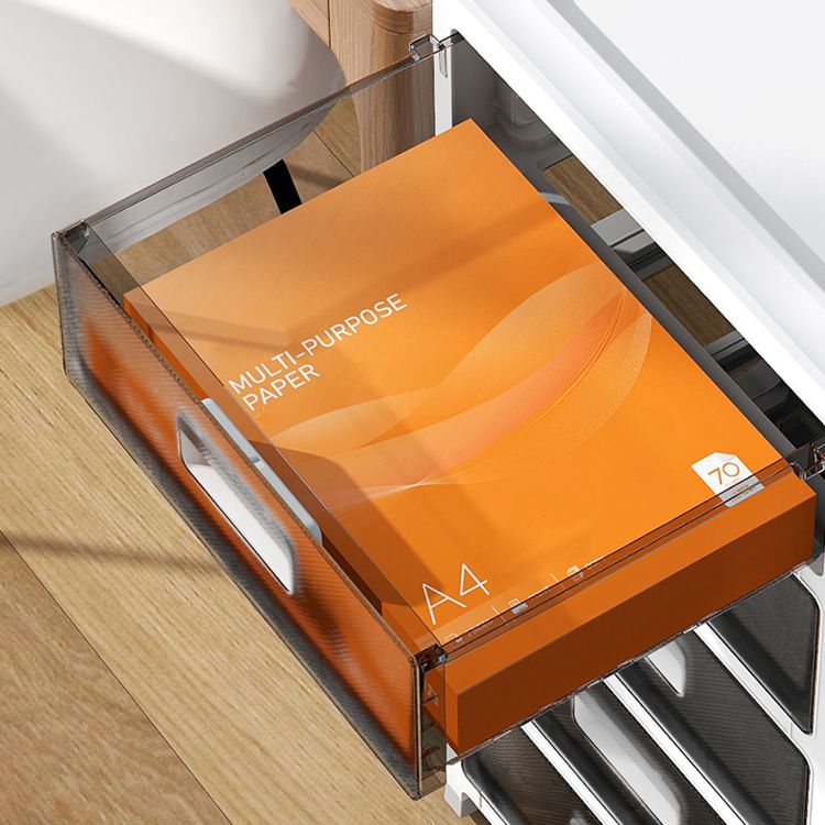 Libreria di plastica e metallo, libreria contemporanea multilivetti per l'home office