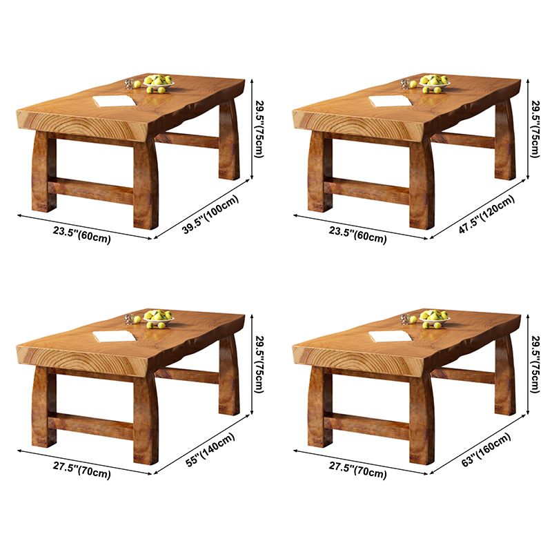 Minimalist Solid Wood Brown Dining Table Kitchen Rectangle Dining Table for Kitchen Clearhalo ' dining_table' 'Dining Tables & Seating' 'Dining Tables' 'furn' 'furn_dining_table' 'Furniture' 'furniture_dining_table' 'Kitchen & Dining Furniture' 'kitchen&dining_furn' 'kitchen' 'kitchen_dining_table' 1200x1200_9033d0e8-38ee-47ed-b035-2a51314b78fb