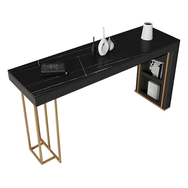 Nordic Glam Bar Counter Table Sintered Stone Table for Kitchen Clearhalo 'Bar Furniture' 'Bar Tables' 'bar_tables' 'furn' 'furn_bar_tables' 'Furniture' 'furniture_bar_tables' 'Kitchen & Dining Furniture' 1200x1200_9034928a-274a-4978-a55f-a285e730c357