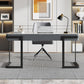 Modern Desk Home Study Desk Sintered Stone Writing Desk with 2 Drawers Clearhalo 'furn' 'furn_office_desk' 'Furniture' 'Office Desks' 'Office Furniture' 'office_desk' 1200x1200_9035bfa6-712f-41ce-999c-03f9d034ef4a