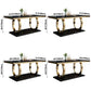 Traditional Luxury Marble Dining Table Rectangle Table with Metal Pedestal Clearhalo ' dining_table' 'Dining Tables & Seating' 'Dining Tables' 'furn' 'furn_dining_table' 'Furniture' 'furniture_dining_table' 'Kitchen & Dining Furniture' 'kitchen&dining_furn' 'kitchen' 'kitchen_dining_table' 1200x1200_9036b9ed-f63e-4590-b10a-d904d8526336