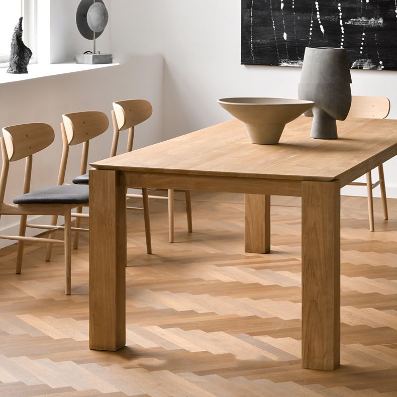 Modern Fir Wood Table for Restaurant Rectangle Dining Table with 4 Legs Clearhalo 'Dining Tables & Seating' 'Dining Tables' 'dining_table' 'furn' 'furn_dining_table' 'Furniture' 'furniture_dining_table' 'Kitchen & Dining Furniture' 'kitchen' 'kitchen_dining_table' 1200x1200_90398af8-2e88-453b-8837-10a5cce91036