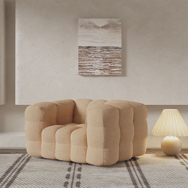 Skandinavisches Sofa Beige Wohnzimmertuxedo Arm Standard Tufted Sofe