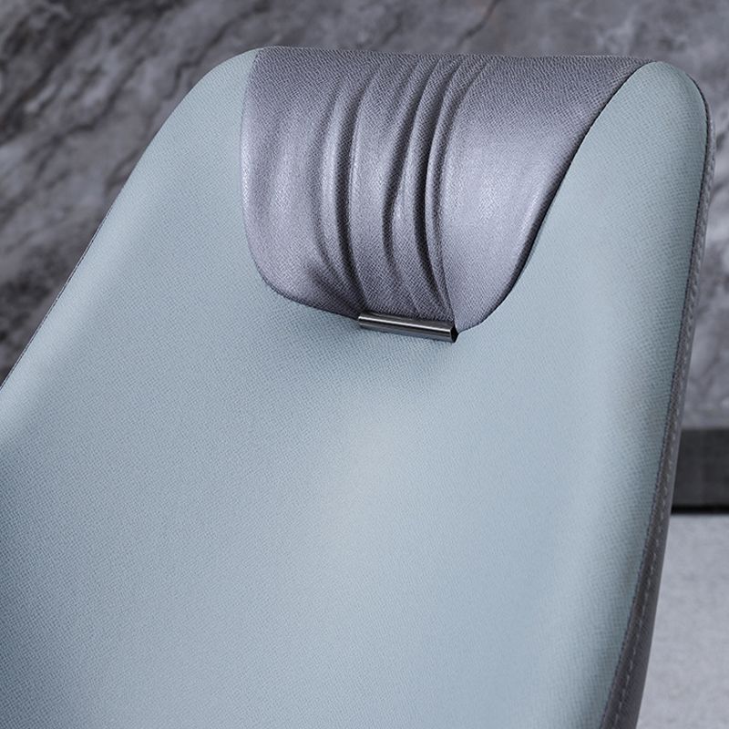 Industrial Style Faux Leather Chairs Armless Side Chairs with Metal Legs for Home Use Clearhalo 'Dining Chairs' 'Dining Tables & Seating' 'dining_chair' 'furn' 'furn_dining_chair' 'Furniture' 'Kitchen & Dining Furniture' 1200x1200_903bb63f-ae38-43c1-89f1-c3b2697bd9c9