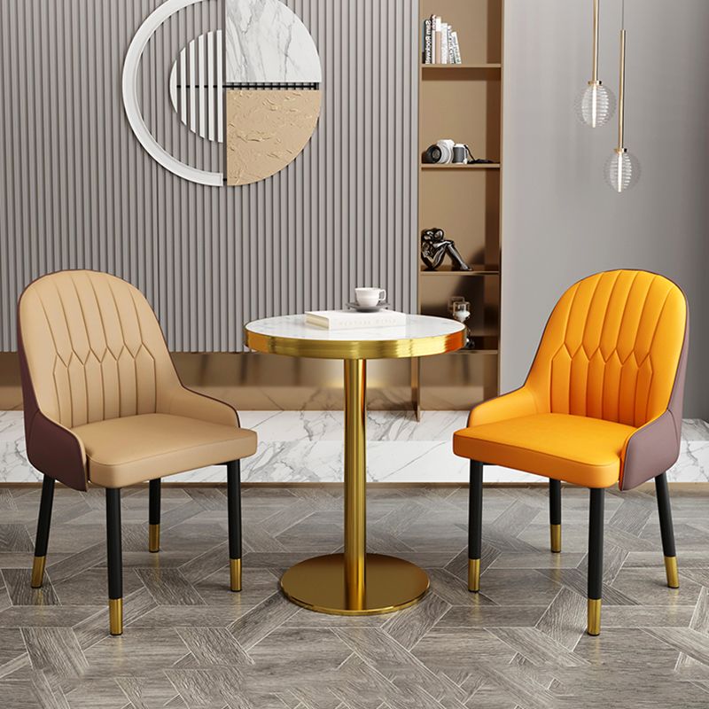 Scandinavian Metal Chairs Set Solid Back Arm Dining Room Kitchen Chair Clearhalo ' kitchen&dining_furn' 'Dining Chairs' 'Dining Tables & Seating' 'dining_chair' 'furn' 'furn_dining_chair' 'Furniture' 'furniture_dining_chair' 'Kitchen & Dining Furniture' 'kitchen' 1200x1200_903eadf4-98ef-4ce4-b9f4-315eb952b677