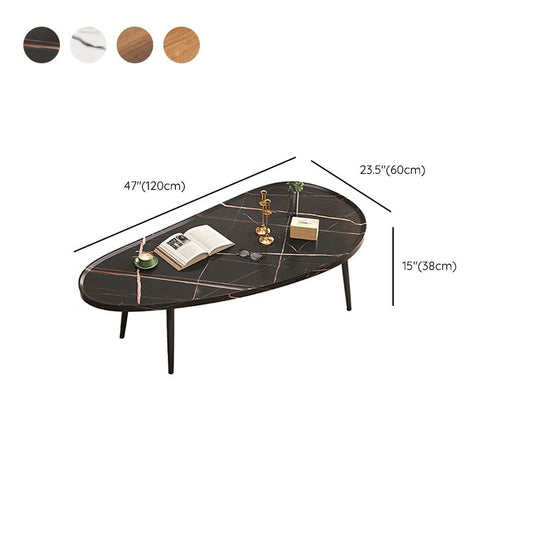 Modern Coffee or End Table Artificial Wood and Metal Coffee Table with 4 Legs