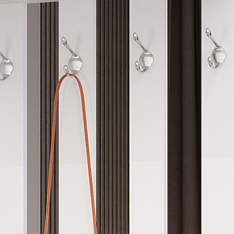 Rectangle Wood Cabinet 11.81" Wide 3-door Accent Cabinet with Drawer Clearhalo 'Cabinets & Chests' 'cabinets_chests' 'furn' 'furn_cabinets_chests' 'Furniture' 'Living Room Furniture' 1200x1200_90484d36-ffd2-4cb9-8070-3e297730ab60