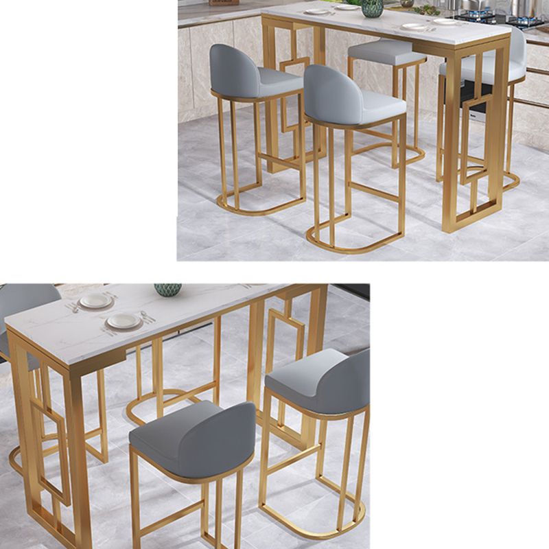 Living Room Counter Wine Table Rectangle Marble White Bar Height Pub Table Clearhalo 'Bar Furniture' 'Bar Tables' 'bar_tables' 'furn' 'furn_bar_tables' 'Furniture' 'furniture_bar_tables' 'Kitchen & Dining Furniture' 1200x1200_90486903-3f3c-4f3b-aa1c-f228dc1aa667