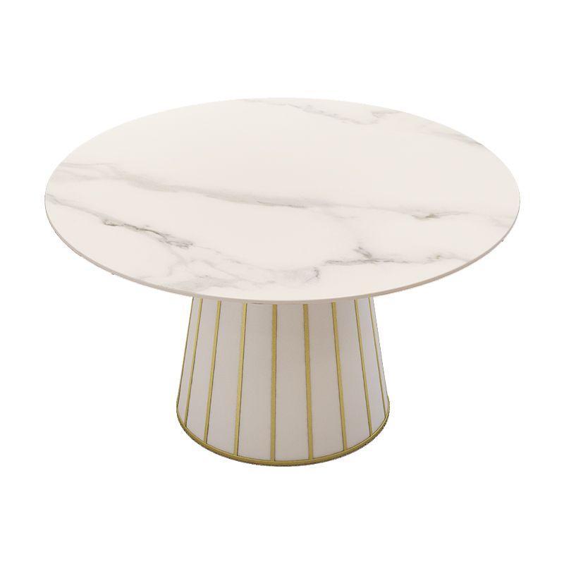 Tavolo da pranzo glam in pietra rotonda 1/7 pezzi set da pranzo per sala da pranzo
