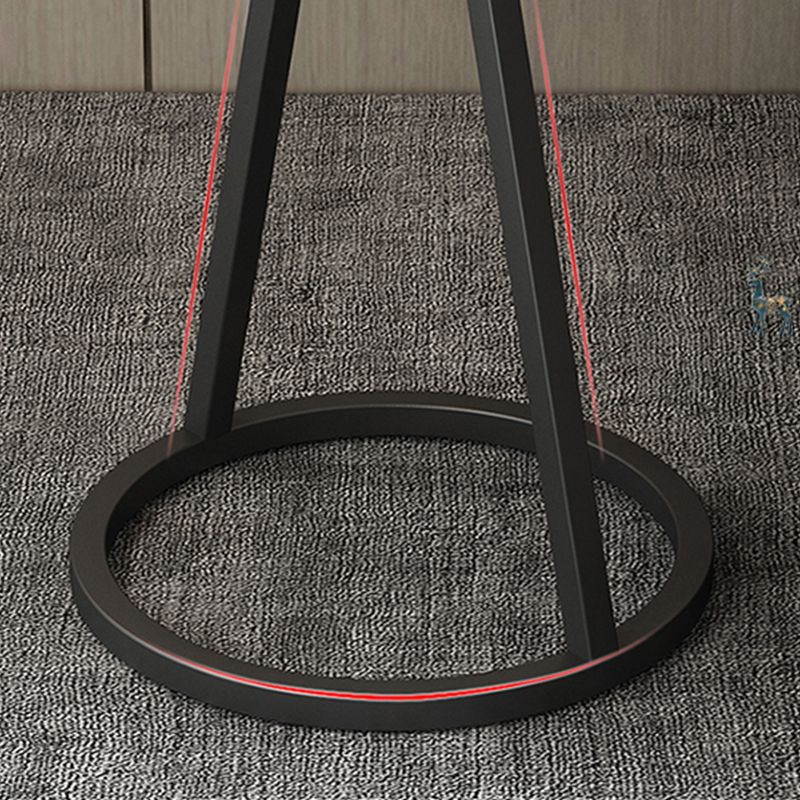 Modern 23.6" Tall Round Slate Top Side Table Iron Pedestal End Table Clearhalo 'Coffee & Accent Tables' 'End & Side Tables' 'end_side_tables' 'furn' 'furn_end_side_tables' 'Furniture' 'Living Room Furniture' 1200x1200_904ad7fa-36ec-48f4-ae1a-926f43a8858e