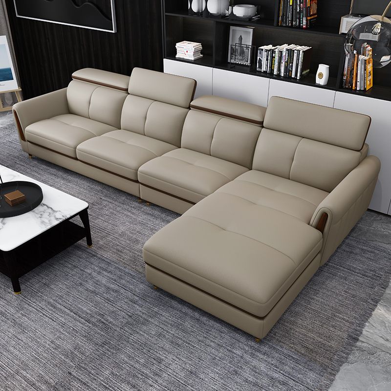 Sofá de cuero de cuero de cuero de cuero de manchas escandinavo resistente a las manchas