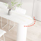 Contemporary Bar Dining Table Indoor Bar Table with Iron Base in White Clearhalo 'Bar Furniture' 'Bar Tables' 'bar_tables' 'Furniture' 'furniture_bar_tables' 'Kitchen & Dining Furniture' 'kitchen&dining_furn' 'kitchen' 1200x1200_904ae72c-a671-41eb-a918-01bf6ed98efe