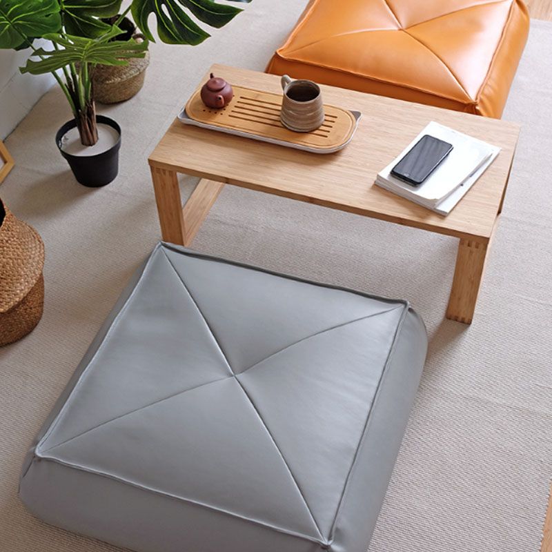 Modern Pouf Ottoman PU Leather Upholstered Solid Color Tear Resistant Square Ottoman Clearhalo 'furn' 'furn_ottomans_poufs' 'Furniture' 'Living Room Furniture' 'Ottomans & Poufs' 'ottomans_poufs' 1200x1200_904d71a6-86e5-4545-b79c-6f27d7fd0891