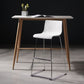 Faux Leathe Dining Stools Contemporary Bar Stools with Black Metal Base