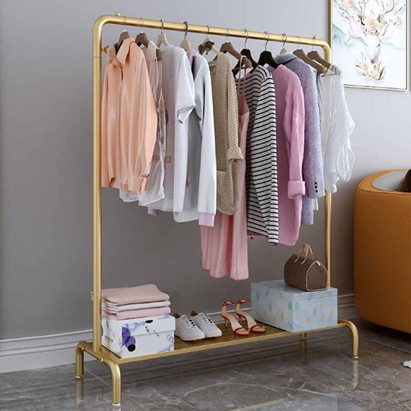 Estante de pelaje de estilo industrial estante de pelaje de pie metálico con estantes