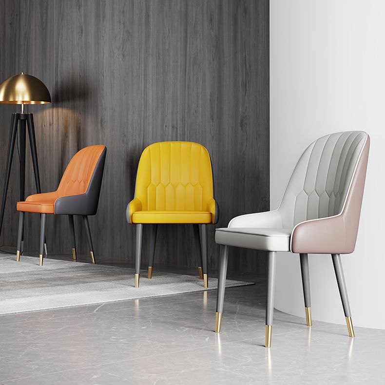 Scandinavian Style Metal Chairs Set Dining Room Kitchen Parsons Chairs Clearhalo ' kitchen&dining_furn' 'Dining Chairs' 'Dining Tables & Seating' 'dining_chair' 'furn' 'furn_dining_chair' 'Furniture' 'furniture_dining_chair' 'Kitchen & Dining Furniture' 'kitchen' 1200x1200_9050a1ad-d70b-4cb6-8060-f1a4a17fe4e1