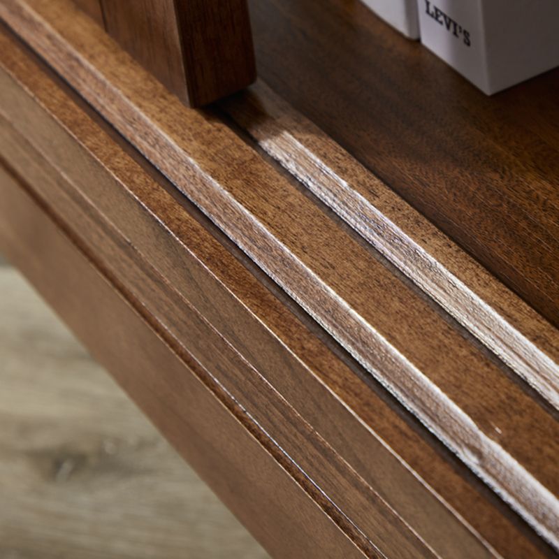 Librure de style moderne a fermé la bibliothèque en bois standard pour salle d'étude