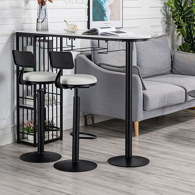 グラムラウンドダイニングスツール調整可能な高さのバースツール