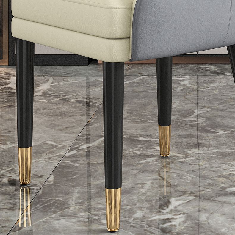 Glam Wood Dining Room Chairs Upholstered Arm Dining Chairs for Restaurant Clearhalo ' kitchen&dining_furn' 'Dining Chairs' 'Dining Tables & Seating' 'dining_chair' 'furn' 'furn_dining_chair' 'Furniture' 'furniture_dining_chair' 'Kitchen & Dining Furniture' 'kitchen' 1200x1200_9051e661-16c2-4391-862f-b384c30bc5d6