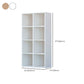 Closed Back Standard Bookcase Contemporary Engineered Wood Bookshelf