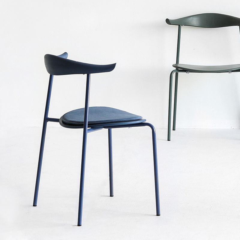 Open Back Armless Dining Chairs Industrial Side Chairs with Metal Legs Clearhalo ' kitchen&dining_furn' 'Dining Chairs' 'Dining Tables & Seating' 'dining_chair' 'furn' 'furn_dining_chair' 'Furniture' 'furniture_dining_chair' 'Kitchen & Dining Furniture' 'kitchen' 1200x1200_90520d35-5d8e-46d6-8485-9beed8ee41f7