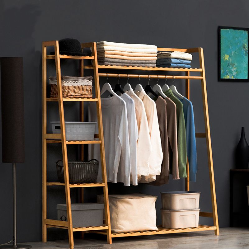 Rastrello in stile contemporaneo in bambù solido planimetro di design per soggiorno per soggiorno