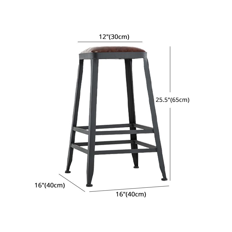 Iron Bar and Counter Stool Industrial Indoor Vintage Brown Counter Height Stools Clearhalo 'Bar Furniture' 'Bar Stools' 'bar_stools' 'furn' 'furn_bar_stools' 'furniture_bar_stools' 'Kitchen & Dining Furniture' 'kitchen&dining_furn' 'kitchen' 'kitchen_furn' Furniture' 1200x1200_9053cd9c-5661-4d1e-aba7-9cda3746d2e8